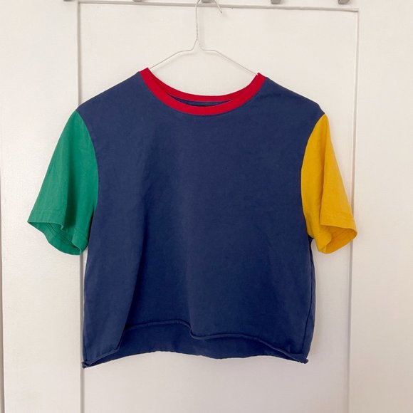 Forever 21 Tops - Color Block Cropped T-shirt